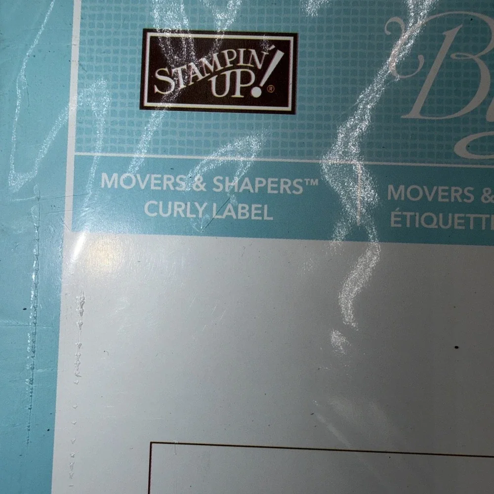 Stampin Up Big Shot Movers & Shapers‎ Curly Label New